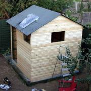 Second wall of outer cladding goes on.