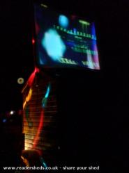 The screen at night