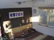 Bed area with feature wall