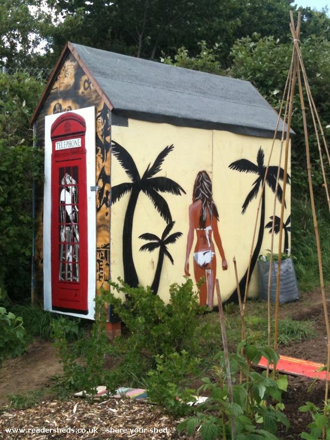 Urban Art Allotment Shed - Matthew Langley