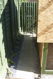 rear of shed