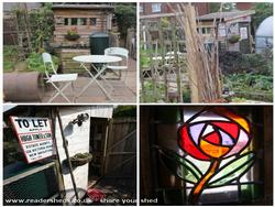 HEB's shed - Russell Bennett - Allotment behind House, Greenbank Road, Wirral