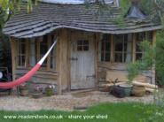 A year on, now with added hammock! of shed - housetree, 