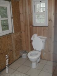 Toilet (goes to a septic tank) of shed - , 