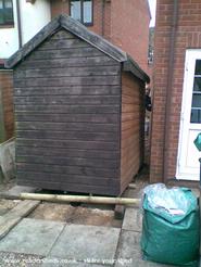 My old shed being shifted out ready for the Lean to of shed - Goodbye old shed hello new build , 