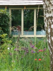 Willie's workshop.: With wildflower meadow.
