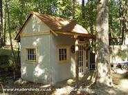 Gale's Garden House: It is really a multi-purpose garden house, tea house,and an art studio. 