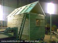 Getting there - roof on! of shed - , 