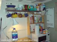 Kitchen in the shed on wheels of shed - , 