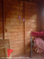 Inside the summerhouse with camper of shed - , 