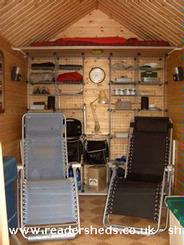 Beach hut interior of shed - Point of Polaris, 