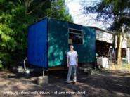 Started redecoration of shed - The Orifice, Berkshire