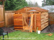 Under construction of shed - Jeff's Shed, 