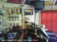 behind the bar of shed - the drunken duck, 