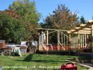 completing the framework of shed - Garden room, Middlesex