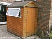 Front/side view of shed - Daves shed, 