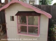 Front view of shed - Callie and Lexie's Wendy house, East Sussex