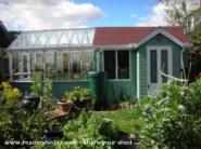 front view of shed - Potting shed, 