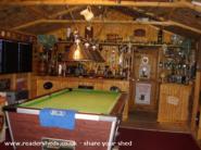 pool table of shed - peppermint patio, 