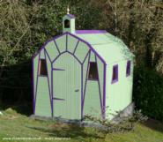 Front view of shed - Corrugated Chapel, Shropshire