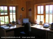 My desk! of shed - Kathy's Kabin, Aberdeenshire