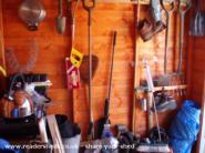 Tool storage in the shed of shed - The Garage, Leicestershire