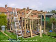 building the frame of shed - comboms homemade shed, 