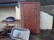 Mr Shed 'n barbie ensemble: Daylight view of Mr Shed