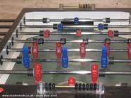 The Manshed: Vintage Dynamo Foosball table. Was coin-op from a bar in the 70's