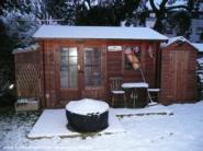 The day it snowed of shed - The Cowshed Bar, 