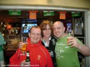 Me my boy and deano outside of shed - The Red Dragon (chataux delux), Bridgend