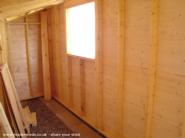During construction - internal of shed - The WOODEN WEDGY, Angus