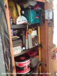 Inside View. Little Shed, massive capacity! of shed - Shedwell (Shadwell), 