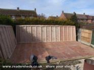 the walls go up of shed - The Pleasure Palace, Bedfordshire