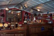 view of the bar. of shed - The Dog & Kids, County Durham