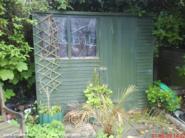 front view of shed - , 
