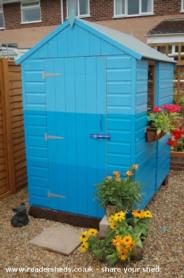 front of shed - Seaview, Hampshire