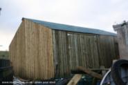 nearly front view of shed - Eric, Moray