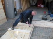 starting the door of shed - Wull's Workshop, 