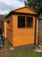My art studio: guttering up...