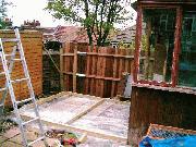 the start of shed - The lodge, 