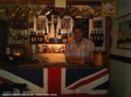 behind the bar of shed - The Victory, Devon