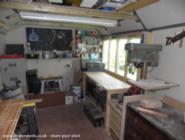 Willie's workshop.: Inside. I'd have tidied if I knew you were coming.