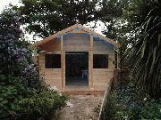 Cladding complete of shed - cottage in the woods, 