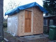 6-first-covering of shed - Badgers Den, 