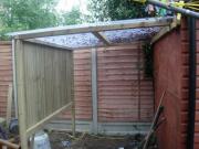 shed extension for motorbike of shed - the sh&t pit, 