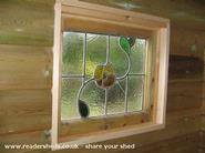 One of the nice 1930s windows in place... of shed - Head Weeders Office, 