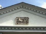 This is the Pediment of shed - The Roman Temple, Berkshire