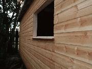 first side window of shed - cottage in the woods, 