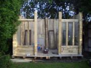 front of shed in the early stages of shed - HOGSHEAD, 